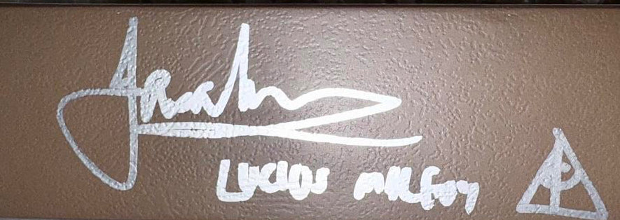 Jason Isaacs signed Lucius Malfoy wand w/character name and artwork (Harry Potter) - Official Pix COA